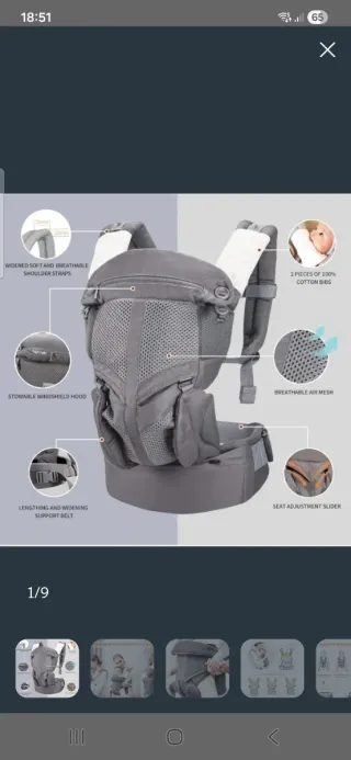 Mochila Portabebés Ergonómica