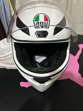 Casco Moto AGV Talla S Blanco