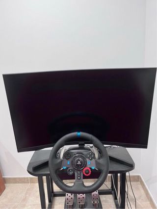 Cockpit Simracing + Asiento Baquet Deportivo