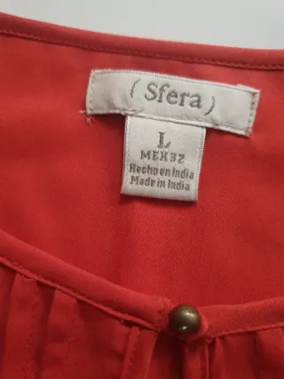 Blusa Sfera Talla L Roja