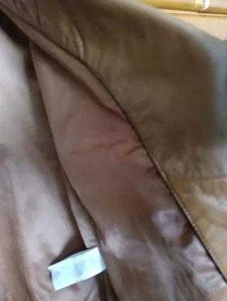 Cazadora Biker Piel Camel Talla S