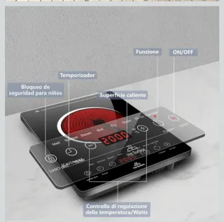 Placa Vitrocerámica Karinear 1 Fuego