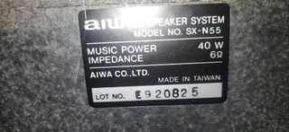 Altavoces Aiwa SX-N33