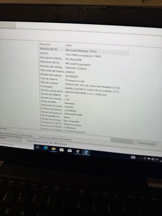 Lenovo 13 Modelo 20J1000JSP