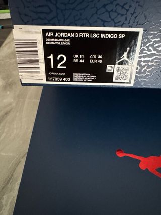 AIR Jordan 3 x Levis RTR LSC Indigo SP