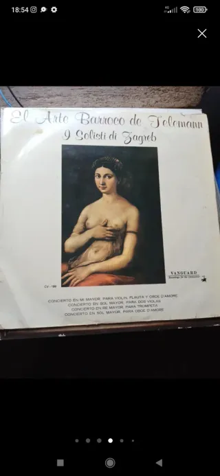 Vinilo El Arte Barroco de Telemann