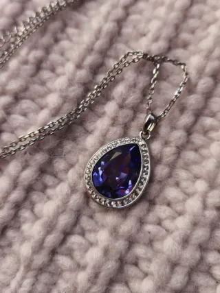 Rebajas!Conjunto Swarovski Morado y Plateado