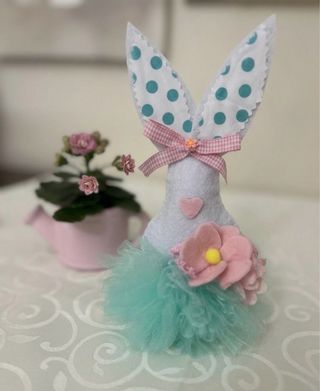 Coniglietto Pasquale in Tessuto