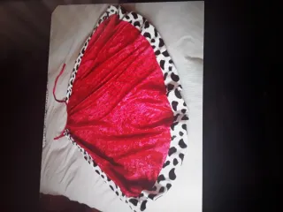 Capa Roja Disfraz Animal Print