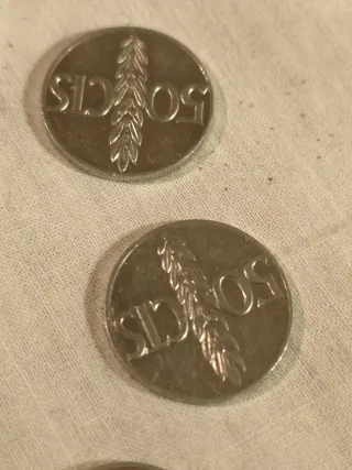 Lote 5 Monedas Franco 1966