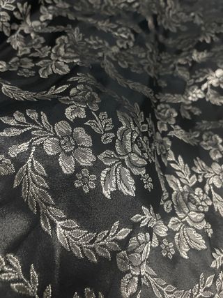 Falda Castellonera Negra y Plateada