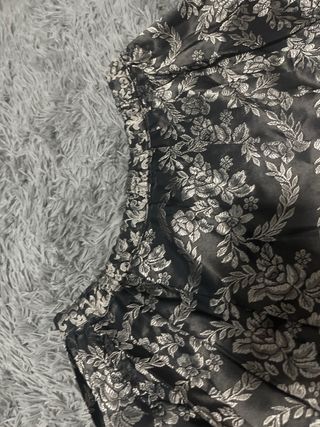 Falda Castellonera Negra y Plateada