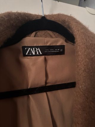 Abrigo Zara Marrón Talla L