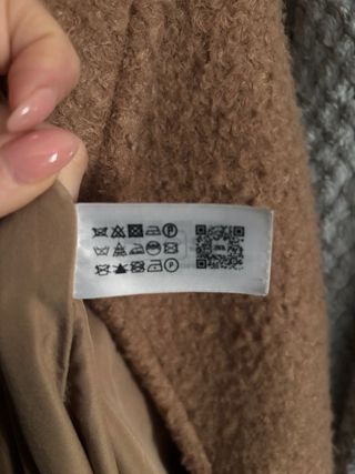 Abrigo Zara Marrón Talla L