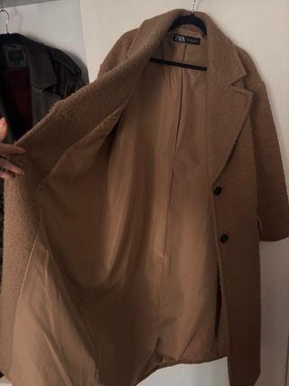 Abrigo Zara Marrón Talla L
