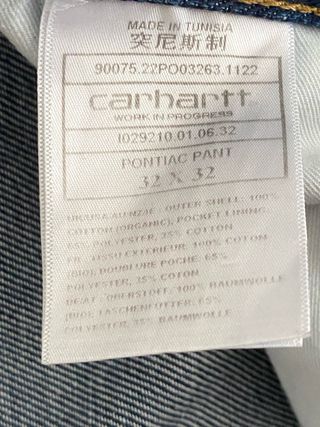 Pantalón vaquero Carhartt Pontiac pant