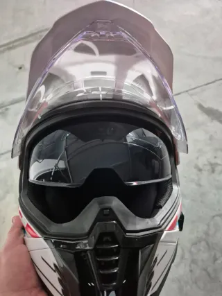 Capacete LS2 Branco Vermelho Azul