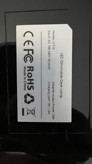 Lámpara Escritorio LED AUKEY Negra