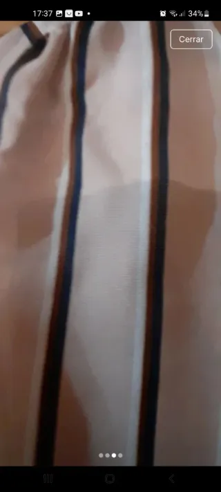 Vestido rayas beige talla s