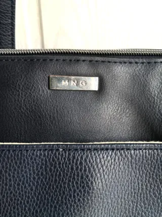 Bolso tote Mango Azul Marino