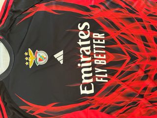 Camiseta Benfica 25-26 Adidas Negra/Roja Nueva