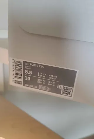 Nike Air Force 1 Bianche Tg 42