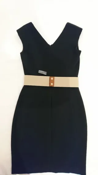 Parfois - Cinturón Camel y Beige Elástico