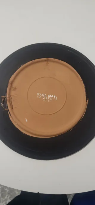 Plato Cerámica Griego Decorativo