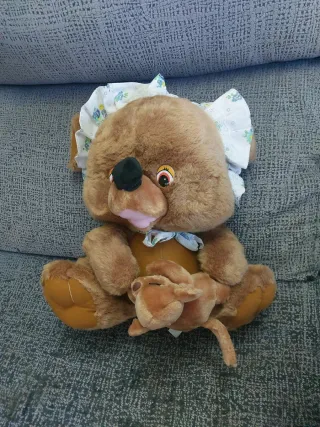 Peluche Oso con Bebé 38cm