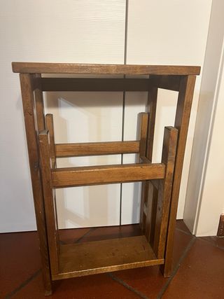 Scaletta in legno a tre gradini