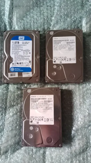 Pack 3 Discos Duros 1TB En Buen Estado WD/HITACHI