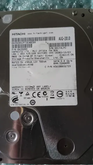 Pack 3 Discos Duros 1TB En Buen Estado WD/HITACHI