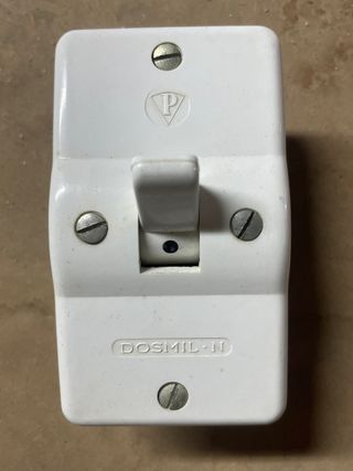 Interruptor Vintage Plastimetal DOSMIL-N