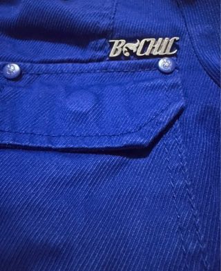 Chaqueta militar Bershka B-Chic azul