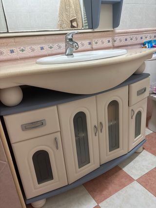 Urge venta Mueble de baño beige y azul