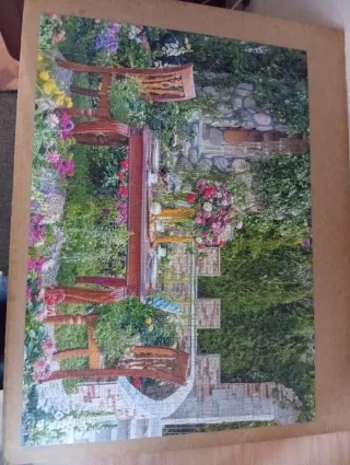 Puzzle 1000 piezas Jardín Romántico