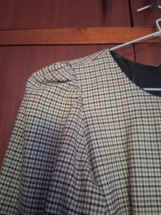 Vestido Zara Cuadros Talla XS