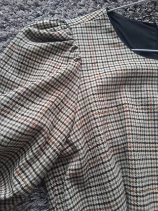 Vestido Zara Cuadros Talla XS