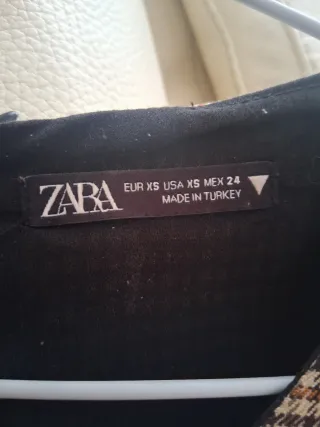 Vestido Zara Cuadros Talla XS