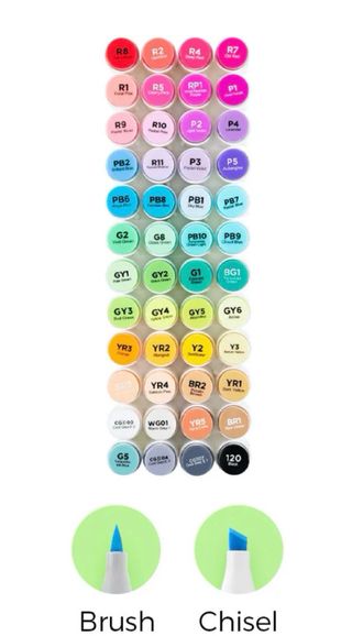 Marcadores Ohuhu Honolulu 48 colores