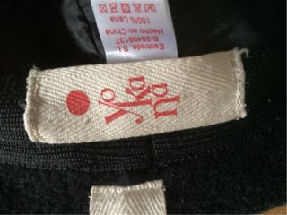 Gorro de 100% lana negro