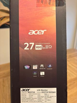 Monitor Acer 27 LED QHD