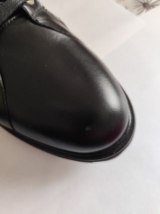 Botines de piel negros con pelo