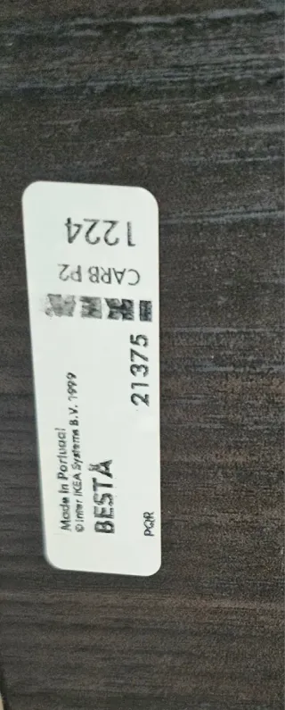 Mueble TV Besta Ikea negro