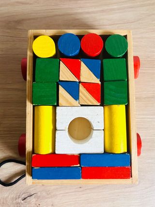 Brinquedo Montessori Madeira Encaixe Formas