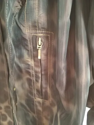 Gabardina Estampado Animal Yera Mujer Talla 46