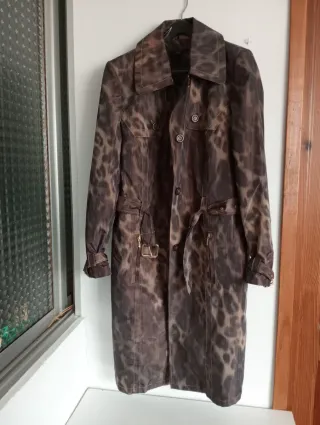 Gabardina Estampado Animal Yera Mujer Talla 46