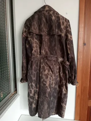 Gabardina Estampado Animal Yera Mujer Talla 46