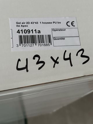 Asiento antiescaras viscoelasticoApex 43x43 Sedens