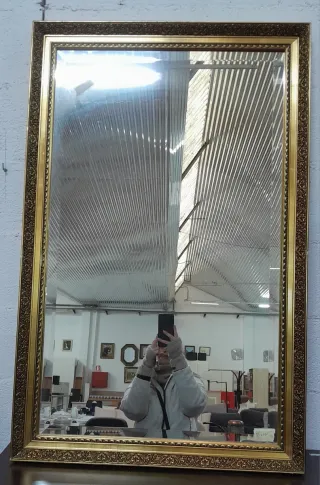 Espejo Marco Dorado